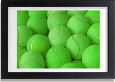 Produktbild von Bild 30x20 MDF-Rahmen, Wandkunst Tennisbälle