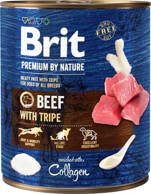 Zdjęcie produktu dla Brit Premium By Nature BEEF&TRIPES 800g