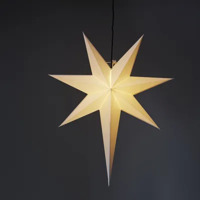Produktbild von Star Trading 231-90, Leichte Dekorationsfigur, Weiß, Papier, Ambiente, IP20, Stern