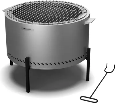 Produktbild von Ohniště Blumfeldt Ignite Pure – téměř bez kouře, rám z nerezové oceli, přenosné a kompaktní, včetně grilovacího roštu a krytu proti dešti, snadno se čistí, ideální pro zahradu a kempování