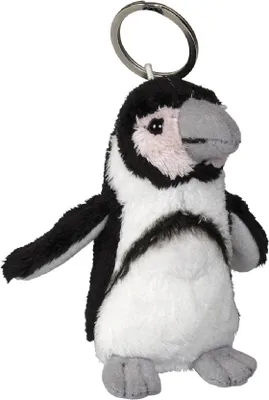 Produktbild von Schlüsselanhänger Plüschtier Pinguin 10cm, Kuscheltiere Stofftiere Schlüsselring Tier Pinguine