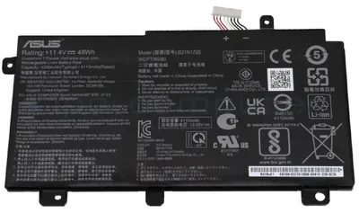 Produktbild von Akku für Asus B31N1726 Li-Ion 11,4 Volt 4240 mAh schwarz.