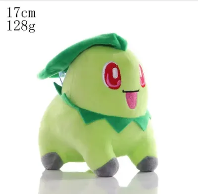 Produktbild von Endivie Plüschtier 17 cm – Pokémon Kuscheltier – Weiches Spielzeug für Kinder
