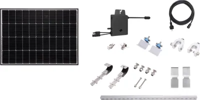Produktbild von Yardforce Balkonkraftwerk Starter-Set LX SP170S als durchdachte Komplettlösung schwarz One Size