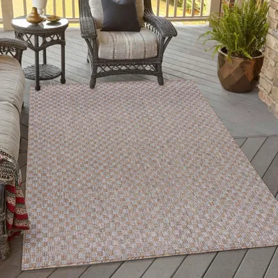 Obrázek produktu pro Venkovní Koberec Mazovia - Jednobarevný, Šedý Koberec na Balkon, Terasu - Odolný Proti Povětrnostním Vlivům - 200 x 200 cm