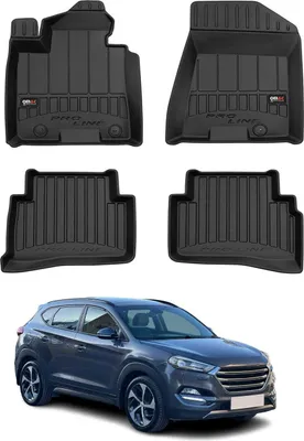 Zdjęcie produktu dla 2015-2020 Hyundai Tucson dywaniki podłogowe TPE czarne 4 szt