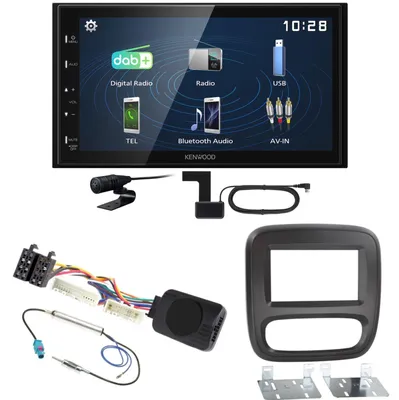 Produktbild von Kenwood DMX129DAB DAB+ Bluetooth USB Einbauset für Opel Vivaro B