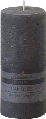 Produktbild von Stumpenkerze "Raureif" Anthrazit 150/68 mm Steinhart Kerzen in RAL-Kerzen Güte Qualität