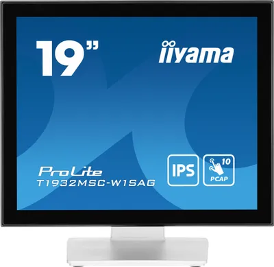 Obrázek produktu pro iiyama ProLite T1932MSC-W1SAG, 48,3 cm (19"), 1280 x 1024 px, Full HD, LED, 14 ms, Bílá