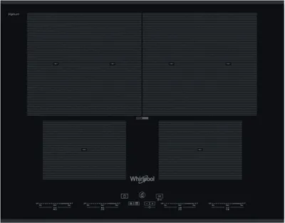 Produktbild von Whirlpool SMO 654 OF/BT/IXL, Schwarz, Integriert, 65 cm, Zonen-Induktionskochfeld, Glaskeramik, 4 Zone(n)