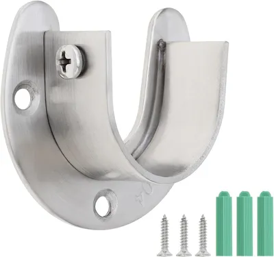 Obrázok produktu pre Sada držiakov na vešiaky, 4-dielna, U-tvarovaná, 32 mm, pre šatník