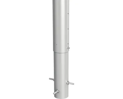 Obrázek produktu pro Plotový sloupek Biohort 135 cm Ø 8,5 cm k zabetonování stříbrný metalický