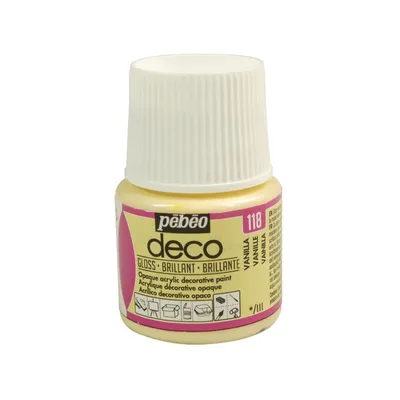 Immagine prodotto di Pebeo Deco Glossy vernice acrilica, 45 ml, 118 vaniglia