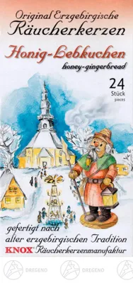 Produktbild von Knox Räucherkerzen - Original Erzgebirgische Räucherkerzen - Honig-Lebkuchen von Knox Räucherkerzen