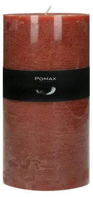 Image de Bougie Pomax, en cire de paraffine, en terre cuite, diamètre 10 cm, hauteur 20 cm