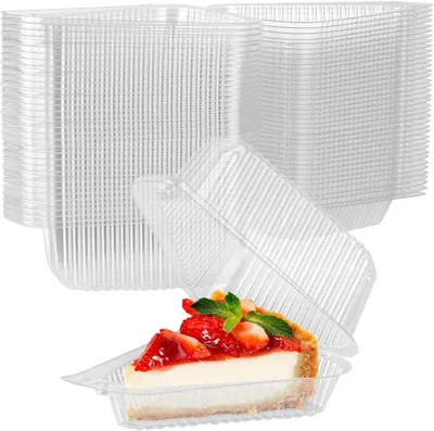 Obrázok produktu pre Omgoods - 100 priehľadných krabičiek na koláče a občerstvenie