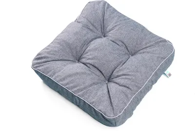 Produktbild von TexDeko® 1er Pack Loungekissen Gartenpolster für Rattanmöbel UV-Schutz & Wasserabweisend 60x80x12 cm (Grau)