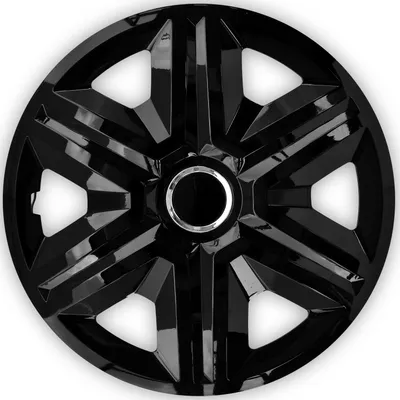 Produktbild von NRM Radkappen FAST, Schwarz 14" Zoll. (4 x Universal Radzierblenden/Radkappen)