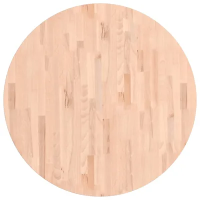 Immagine prodotto di Piano per Tavolo Ø90x1,5 cm Rotondo in Legno Massello di Faggio