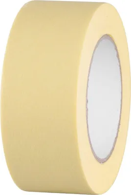Imagen del producto de Cinta adhesiva de enmascarar Strend Pro, 50 mm, L-50 m, 80°C, para pintura, amarilla