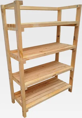 Produktbild von Holzregal Stehend 86x120x35 cm Schwerlastregal bis 320 kg Standregale Imprägniert Kiefer Holz Kellerregal Ablagengarage Küchenregal Farbe Natur