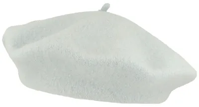 Image de Béret basque classique Kopka en 100 % laine vierge, bleu, taille unique