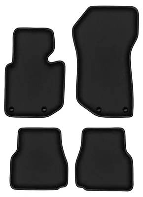 Produktbild von Velours-Fußmatten für BMW 3 E36 1993-2001 (Cabrio) – 4-tlg, Schwarz, passgenau – Wielganizator DURBAN