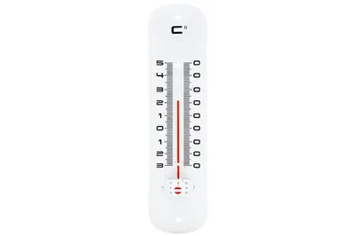 Produktbild von Thermometer Metal 5xh19cm Weiss