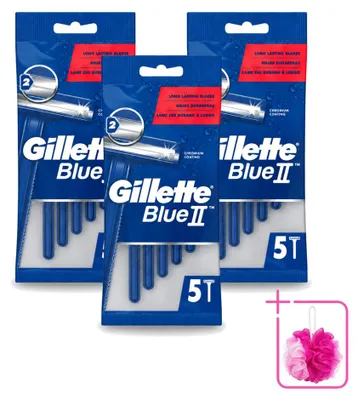 Produktbild von 3 x Gillette Blue II Einwegrasierer - Sparpackung - 3 Stücke