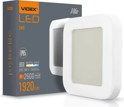 Image de Luminaire de façade à LED, 24 W, carré, Videx | BHFS-245