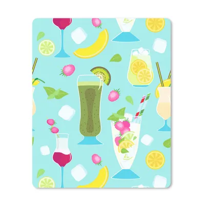 Produktbild von MuchoWow® Mauspad Mousepad Cocktail - Sommer - Obst - Muster 30x40 cm - Mousepads - Maus Mat - Pad - Mausunterlage - Mausmatten