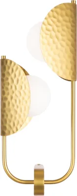 Produktbild von Maytoni Tropic Gold Wandleuchte, 2xG9, 40W, Glas/Metall, Doppelkugel Design