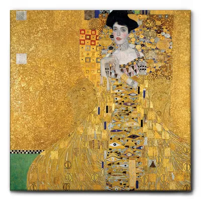 Image de Giallobus - Portrait d'Adele Bloch-Bauer I - Gustav Klimt - 100L x 100l cm - Tableau - Toile à cadre standard