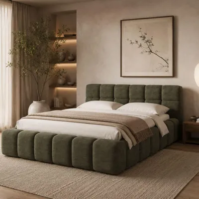 Produktbild von Polsterbett NUBO Premium 180x200 cm mit Bettkasten – Stoff: Perfect Harmony 39