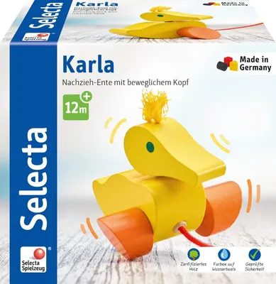 Produktbild von SELECTA Nachzieh Ente, 10 Cm 0 0 0