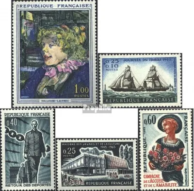 Produktbild von Briefmarken Frankreich 1965 Mi 1504,1505,1506,1507,1508 (kompl.Ausg.) postfrisch Kunst