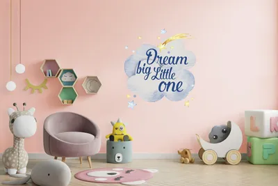 Tiere auf Wolken für das Babyzimmer – Decords Wandtattoo, Produktansicht 1