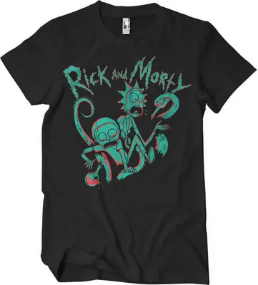 Produktbild von Rick And Morty Duotone T-Shirt - Small - Black