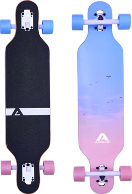 Produktbild von Apollo Longboard Special Edition Komplettboard inkl. T-Tool, mit High Speed ABEC Kugellagern, Drop-Through Freeride Skaten Cruiser Boards