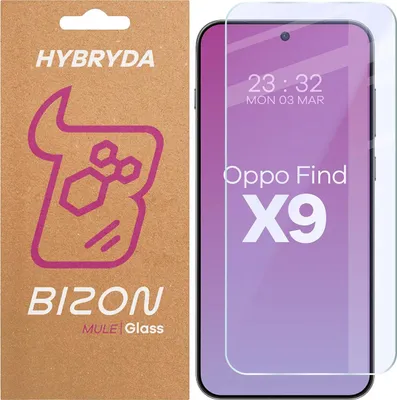 Produktbild von Flexibles Hybridglas für Oppo Find X9, Bizon Glass Mule