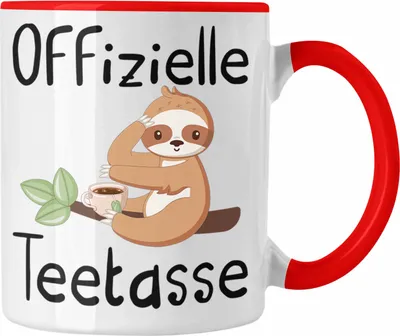 Produktbild von Trendation - Offizielle Teetasse Geschenk Teetrinker Geschenkidee Tee-Tasse (Rot)