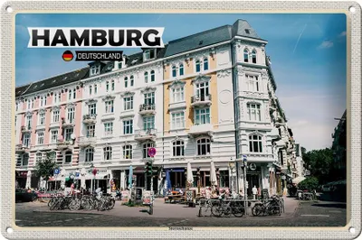 Produktbild von Blechschild Städte Hamburg Sternschanze Altstadt 30x20cm