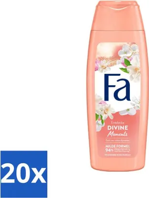Zdjęcie produktu dla Fa - Krem pod prysznic - Divine Moments - Odżywiający i pielęgnujący - Odświeżający - 250 ml - Value pack - 20 szt