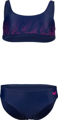 Produktbild von Arena Girls' Bikini Top Graphic Navy Navy 152