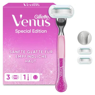 Image de Rasoir Gillette Venus Party Edition pour femmes, couleur rose