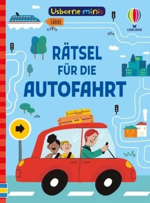 Obrázok produktu pre Usborne Minis: Rätsel für die Autofahrt