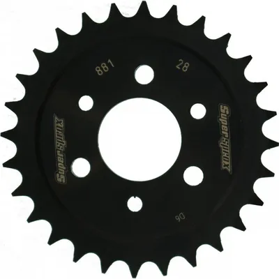 Produktbild von Stahl-Kettenrad Supersprox 428 - 28Z (schwarz) RFE-881:28-BLK|ID 36,0 LK 56,0 3-Loch/3-Loch