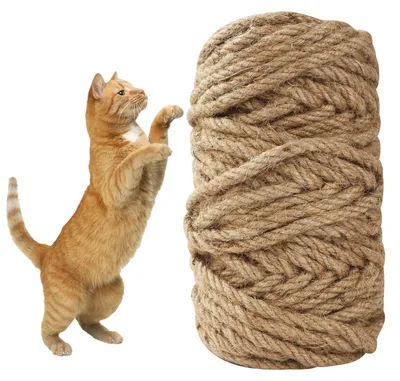 Productafbeelding van Sisal Touw voor Krabpaal - 8 mm x 50 m Vervangend Touw voor DIY Projecten
