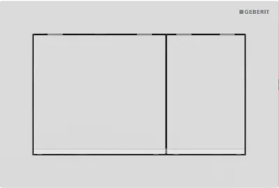Produktbild von Geberit Omega20 Betätigungsplatte für 2-Mengen-Spülung, eckig, 115.080.01.1