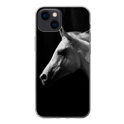 Produktbild von MuchoWow® Handyhülle Schutzhülle Hülle für iPhone 13 mini Pferde - Tiere - Porträt Silikon Softcase Handy Hülle